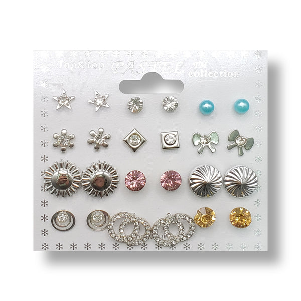 T&T Assorted Earring Combo (12 Pairs)