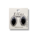 Ellas Marquise Cut Clip-On Earrings (Silver)