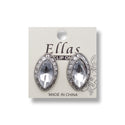 Ellas Marquise Cut Clip-On Earrings (Silver)