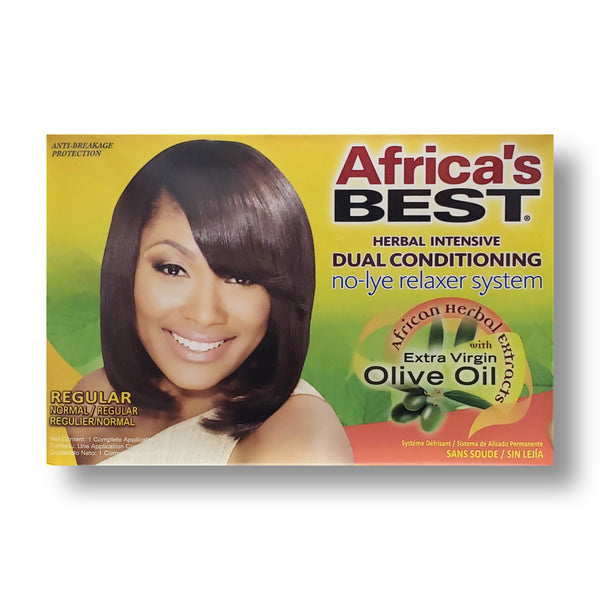 Africa's Best Dual Conditioning Olive Oil No-Lye Relaxer System