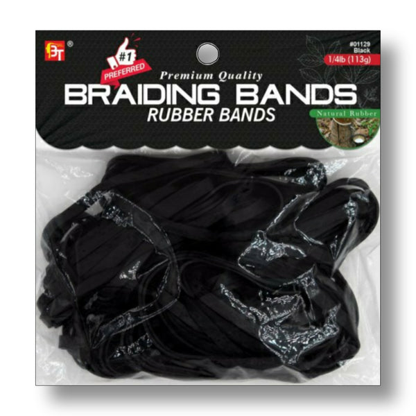 BT Braiding Rubber Bands (Black)