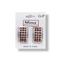 Nicole Rhinestone Clip-On Earrings