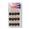 AB Wooden & Plastic Hair Beads Combo