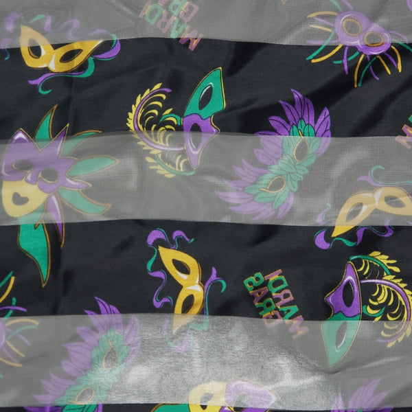 Mardi Gras Silky/Sheer Scarf