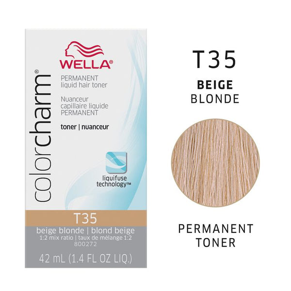 WELLA COLOR CHARM PERMANENT LIQUID TONER (1.4 oz.) - Han's Beauty Supply