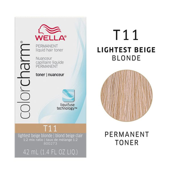 WELLA COLOR CHARM PERMANENT LIQUID TONER (1.4 oz.) - Han's Beauty Supply