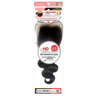 EVE 4×5 SEAMLESS SWISS TRANSPARENT LACE CLOSURE (BODY WAVE) - Han's Beauty Supply