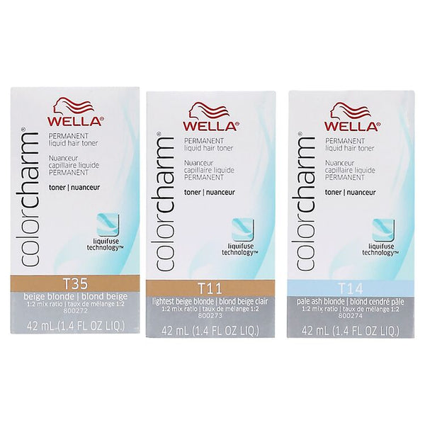 WELLA COLOR CHARM PERMANENT LIQUID TONER (1.4 oz.) - Han's Beauty Supply