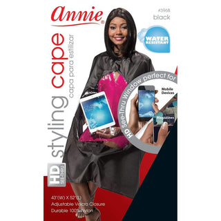 ANNIE SEE-THRU STYLING CAPE - Han's Beauty Supply