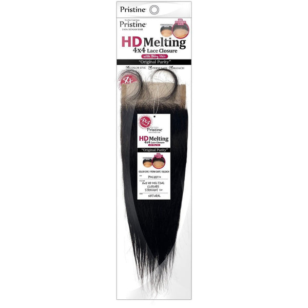 PRISTINE HD MELTING 4×4 LACE CLOSURE w/ BABY HAIR (Straight) - Han's Beauty Supply