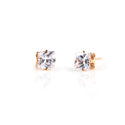 SEOUL STONE CUBIC ZIRCONIA EARRINGS (GOLD) - Han's Beauty Supply