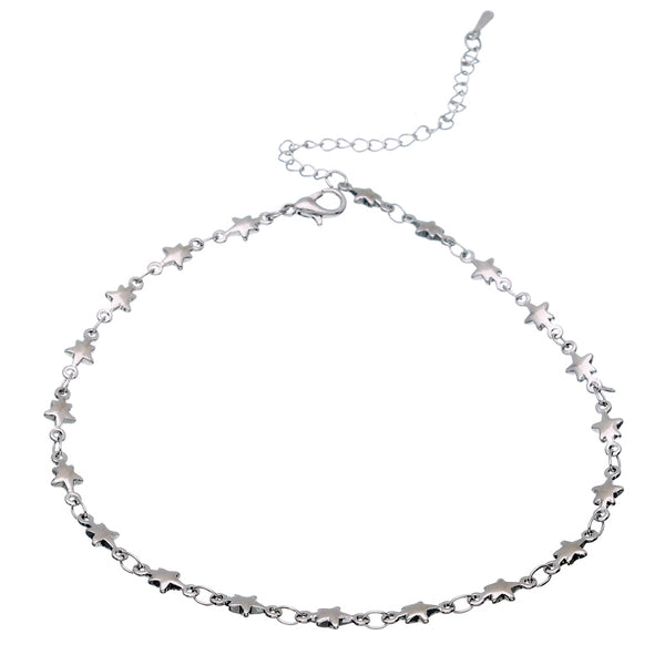 SEOUL STONE ANKLETS (SILVER) - Han's Beauty Supply