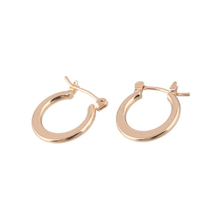 SEOUL STONE RHODIUM PLATED HOOP EARRINGS (GOLD) - Han's Beauty Supply