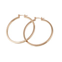 SEOUL STONE RHODIUM PLATED HOOP EARRINGS (GOLD) - Han's Beauty Supply