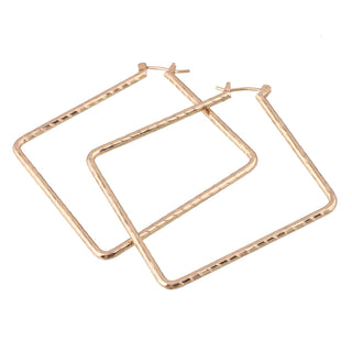 SEOUL STONE RHODIUM PLATED HOOP EARRINGS (GOLD) - Han's Beauty Supply