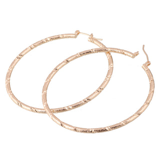 SEOUL STONE RHODIUM PLATED HOOP EARRINGS (GOLD) - Han's Beauty Supply