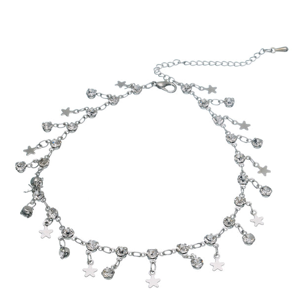 SEOUL STONE ANKLETS (SILVER) - Han's Beauty Supply