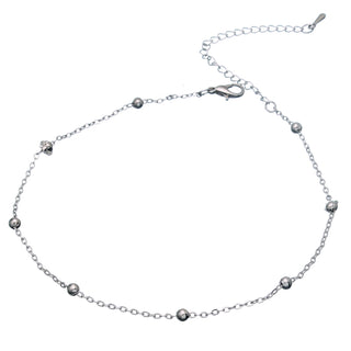 SEOUL STONE ANKLETS (SILVER) - Han's Beauty Supply