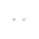 SEOUL STONE CUBIC ZIRCONIA EARRINGS (GOLD) - Han's Beauty Supply