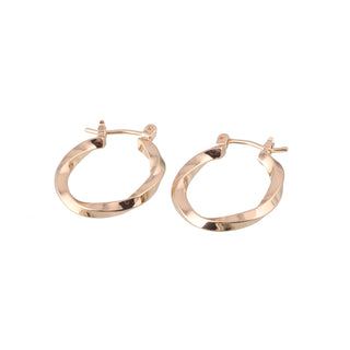 SEOUL STONE RHODIUM PLATED HOOP EARRINGS (GOLD) - Han's Beauty Supply